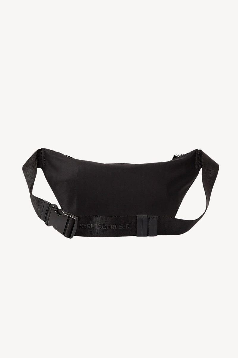 Women's K/IKONIK NYLON CROSSBODY BELT BAG by KARL LAGERFELD