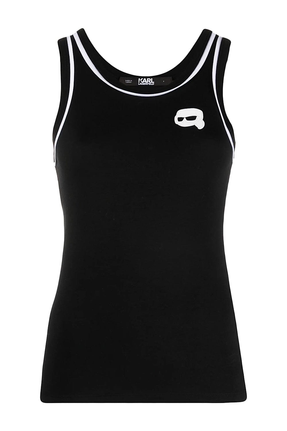 Karl Lagerfeld Ikonik Karl-Patch Tank Top Μαύρο 235W1702 ...