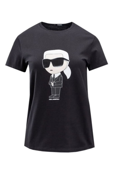 Karl Lagerfeld Ikonik Tshirt Μαύρο 230W1700 