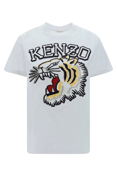 Kenzo  Lucky Tiger Varsity Loose T-Shirt Άσπρο FE52TS1164SG.02