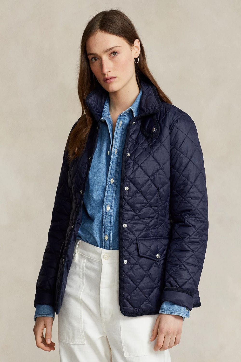 Polo Ralph Lauren Quilted Jacket Navy 211902996005 beautycollection.gr