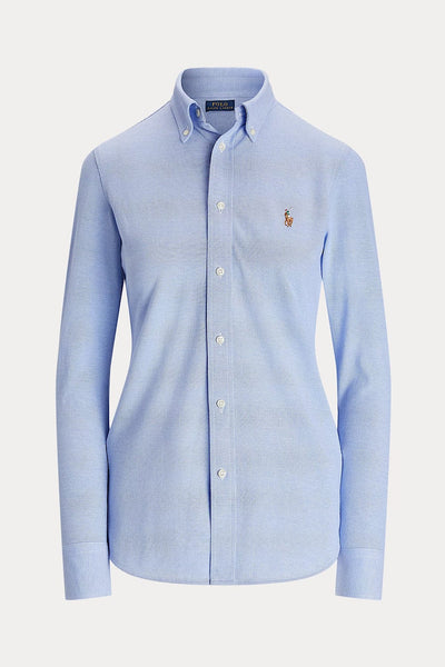 Polo Ralph Lauren Βαμβακερό Πουκάμισο Oxford Μπλε 211664427001