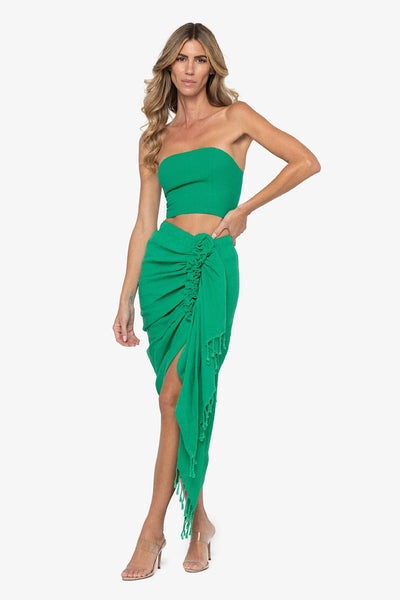 Just Bee Queen Tulum Skirt Emerald